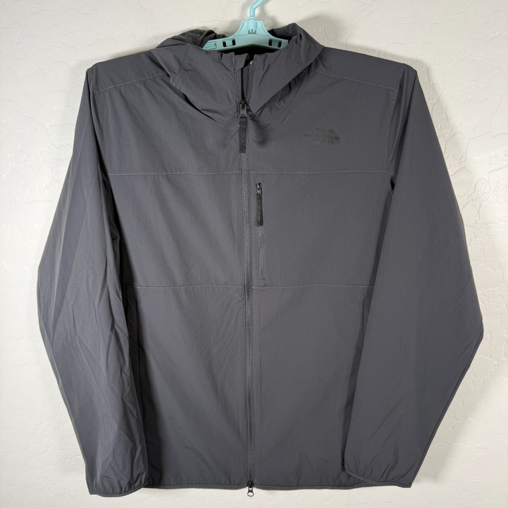The North Face Jacket Mens XL Gray Dome 2 Stretch Windwall Windbreaker Outdoor